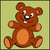 LUC - Kit canevas Soudan Nounours 20x20cm