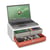 Module organisateur bureau Support d'écran avec serrure 2 petits + 1 grand tiroirs MoovUp TerraNova Terracotta - CEP