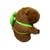 Peluche sac à dos tortue 20cm Capybara Mercier