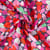 Tissu Coton imprimé Arty Rose fraises multicolores sur fond Gris anthracite