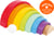 Blocs de construction en bois Arc - en - ciel Grand - Smallfoot - Orange