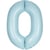 Ballon Géant Bleu Mat - Chiffre 0