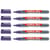 Lot de 5 marqueurs tableau blanc effaçables - EDDING - 361 - Pointe fine 1 mm - Violet