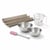 Set pâtisserie avec moule perforé 3 baguettes 38,5 x 24,6 cm en acier, 2 bols à mixer, verre mesureur et spatule Zenker