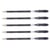 Lot de 5 stylos rollers encre gel Uni-Ball Signo UM120.