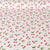 Tissu Double gaze de Coton Digital Poppy Cerises rouges sur fond Blanc