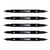 Lot de 5 feutres dessin double pointe 0,8 et 0,3 mm - TOMBOW - TwinTone - Noir