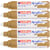 Lot de 5 marqueurs acryliques larges EDDING - Or précieux - Pointe biseau 5-10 mm