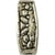 MégaCréa - Perle métal tube 12 mm Argenté 10 pièces