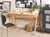 Bureau MDF Marron clair SHESLAY - Beliani