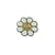 Ecusson thermocollant paix fleur 3cm x 3cm