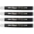 Recharges pour crayon pinceau Pentel FP10-A - Noir - Lot de 12 boîtes de 4 recharges