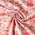 Tissu Coton imprimé Arty Fleurs Josy sur fond Rose clair
