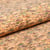 Tissu Liège Traits colorés sur fond Naturel