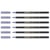 Lot de 6 feutres pointe pinceau - EDDING - Gris argent - 1-3 mm