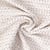 Tissu Jacquard Coton piqué pointillés Noir et Beige sur fond Ecru