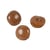 Bouton cuir véritable bronze alezan 15mm