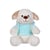 Peluche - Peluche Sweat friends color chien bleu clair en peluche - 40 cm