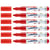 Lot de 6 feutres de coloriage pointe ronde 3 mm - EDDING - Funtastics - Rouge