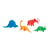 12 Figurines Dinosaures Couleurs Néon (5 cm)