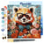 Mini Peinture par Numéros Figured'Art 20x20cm avec cadre Panda roux fantaisie et fleurs - Petit Format