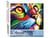 Peinture par Numéro Figured'Art - Félin Pop Art - Kit de Loisir Créatif DIY Numéro d'Art Complet - 40x50cm sans châssis en bois