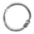 Anneaux en métal pour ouvrir, 17 mm ø intérieur, 12 pces