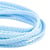 Bobine 50m Cordon damier polyester 5mm bleu ciel