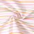 Tissu Popeline de Coton  rayures Lindsay sur fond Ecru