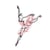 Ecusson thermocollant Danseuse en hauteur 4,5x7 cm