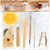 Kit - Accessoires pour poterie et sculpture - 8 pièces - Manche en bois