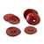 Lot de 3 boutons nacre paillettes bordeaux