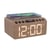 Radio réveil T'nB-  FM LED - chargeur sans fil 15W - finition bois