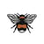 Ecusson abeille  5,5cm x 3,5cm