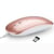 Souris Bluetooth Sans Fil Rechargeable Ultra Fine et Silencieuse Or Rose YONIS