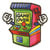 Ecusson thermocollant fun arcade 5,5cm x 5,5cm