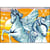 Princesse - Canevas antique Les licornes 32x50cm