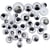 Yeux Loucheurs, coudre, pour couture, d 8-20 mm, 250 ass./ 1 Pq.