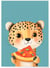 Affiche Guépard gourmand | A3 : 29,7x42cm