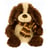 Peluche chien avec echarpe 38 cm - wild planet - k7539