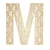 Lettre M en bois Alphabet géant ajouré 24 cm