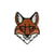 Ecusson renard  5,2cm x 3,7cm