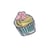 Ecusson thermocollant fashion muffin 4cm x 3cm