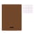 Cahier - A4 - 21x29,7cm - Grands carreaux - 96 pages - polypro - sans spirale - Marron