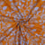 Tissu Batik Coton Azura sur fond Rouille