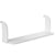 Etagère suspendue blanche en bois 83cm à fixer à un lit - HomeStyle4U