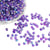 200 PERLES TOUPIES bicone a facettes Violet reflets multicolores AB Acrylique  6 mm - creation bijoux