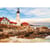 Puzzle le phare sur le rocher 1500 pieces - collection mer - educa - 17978