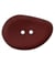 Carte de 1 bouton navette marron 2 trous 54mm - Union Knopf Marron