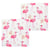 20 Serviettes Flamant Rose